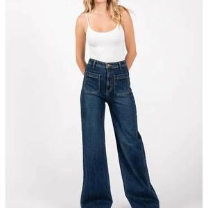 NEW LETTER TO JULIET bianca high rise wide leg jeans in blue
